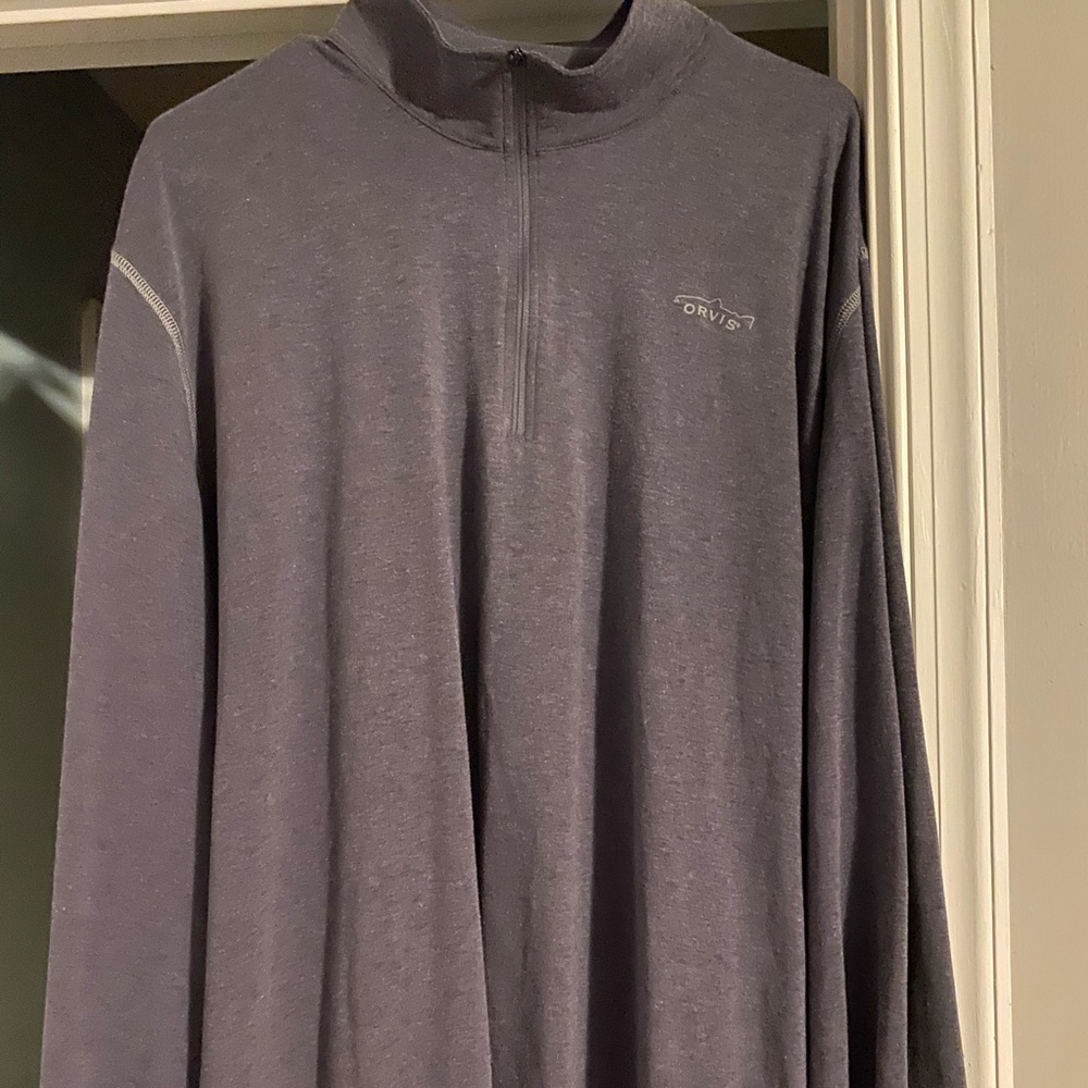 Men’s Orvis Trout Bum 3/4 zip long sleeve